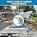 JUGGHOME Boat Trailer Steps,Heavy-Duty Steel Trailer Step,Boat Trailer Tongue Steps,Bass Boat Trailer Steps,Suitable for 3 x 6 inches Trailer Frame, Holds up to 300 LBS