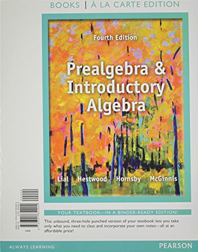 Prealgebra and Introductory Algebra (Books a la Carte)