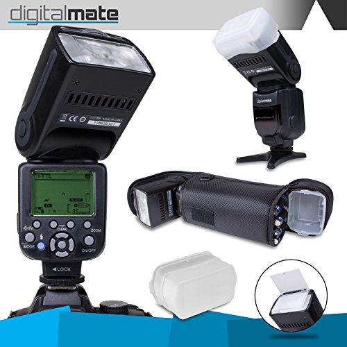 DigitalMate DM780EX E-TTL Dedicated Flash with 18-180 Power Zoom, Bounce & Swivel (Black) - Thumbnail 5
