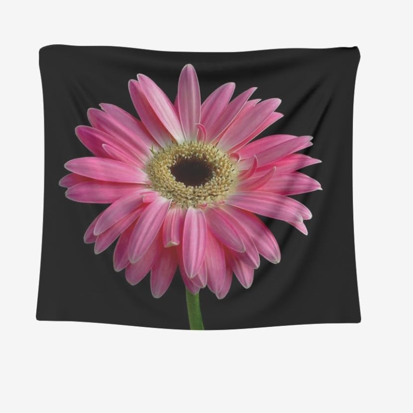 Grande tenture murale fleur rose tapisserie decoration art maison A2251
