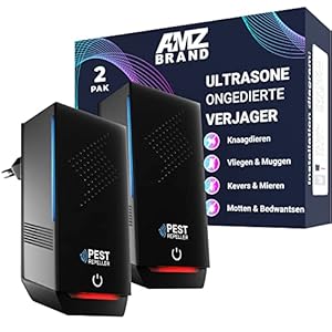 Ultrasonic Pest Repeller 2 Pack – Powerful Mouse Repellent – 3 Working Modes – Wide Frequency Range Pest Control Device – Ideal for Mice, Rats, Mosquitoes, Cockroaches, Moths, Ants
