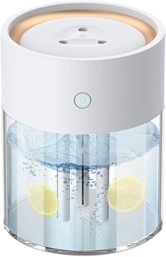 Humidificadores para dormitorio, habitación grande, 2 L, difusor de aceite de llenado superior de niebla fría para guardería y plantas,