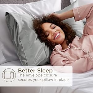   Bedsure-Satin-Pillowcases-Similar-to-Silk-Pillow-Cases-Queen-Size-Set-of-2-Pillow-Case-for-Sleeping-Women-with-Envelope-Closure-Gifts-for-Women-Men-Silver-Grey-20x30-Inches