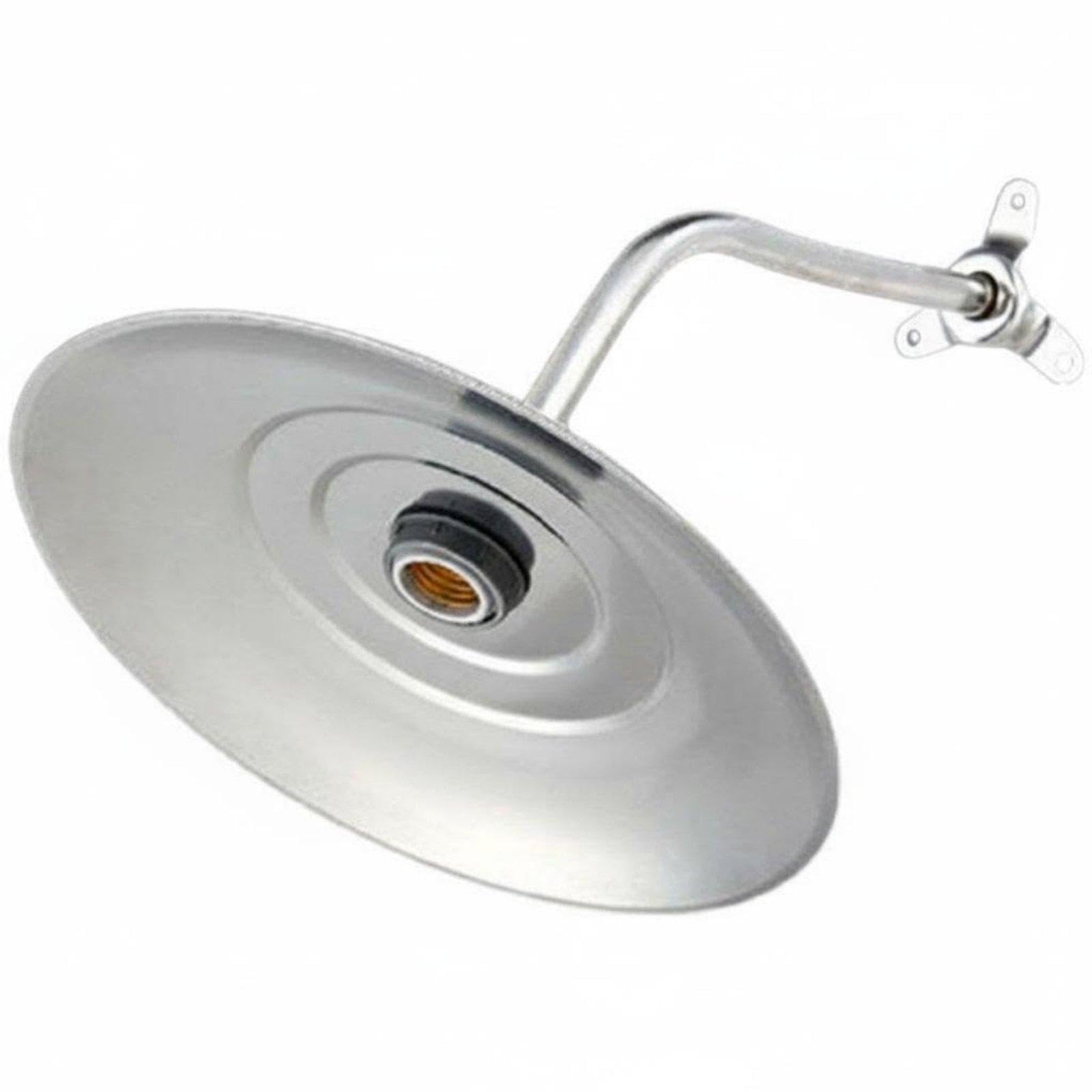Stainless Steel Lampshade Waterproof E27 Pole Light Fixture Rust-Resistant Exterior Dome Light for Courtyard, Garden, Pathway 30CM 35CM Bent Rod-image-40