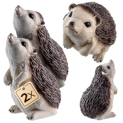 KADAX Dekofigur Igel, 8.3 x 7.8 x 12 cm, Gartenfigur aus Kunststoff,...