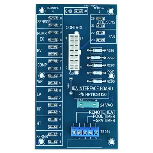 BBAYYAO Upgrade HPX11024130 Interface Board Compatible with Hayward HeatPro Heat Pump – HP21404T, HP31104T Models – User Control Panel with LCD Screen, Repair Kit