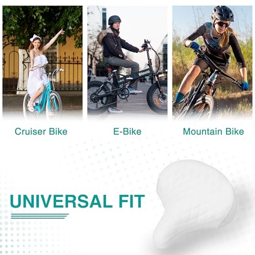Extra Wide Comfortable Beach Cruiser Bike Seat with Suspension,Ideal Bike Seats for Tall and Burly Figure People,Electra Bike Seat Replacement for Strong Men and Beautiful Women.