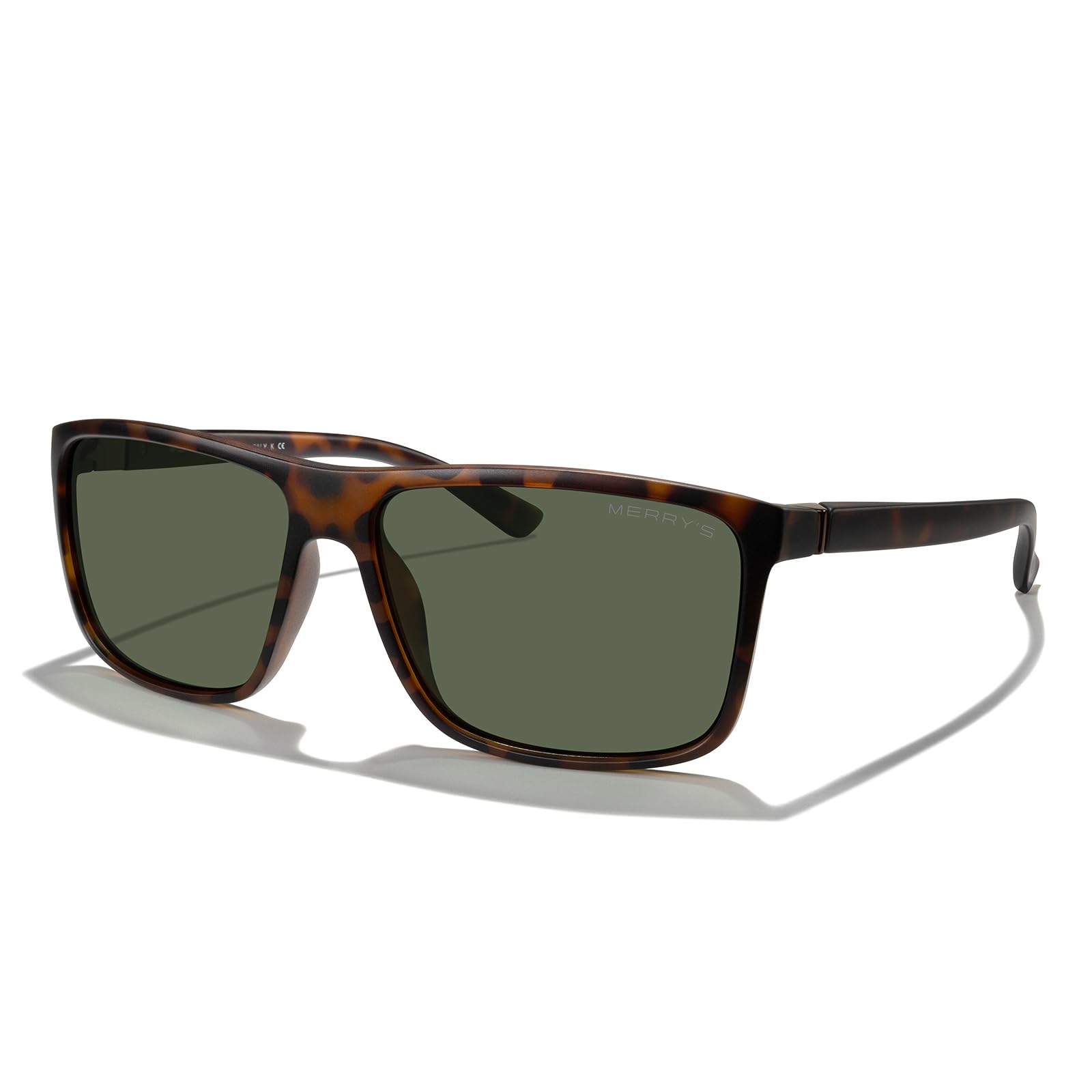 MERRY'S Rectangular Polarized Sports Sunglasses for Men Women Cycling Driving Fishing UV400 Protection S8225