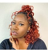 Ocean Wave Crochet Hair Deep Wave Crochet Natural Ombre Red Ocean Wave Braids Hair Synthetic Croc...