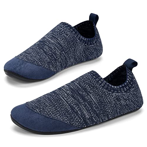 KOWAYI Hausschuhe Herren Barfuss Haussocken Damen geschlossene Hüttenschuhe Hausschuh Barfußschuhe rutschfeste Slippers-SHLANHUI-44