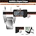 HARDELL Messschieber Digital 150mm, Schieblehre Digital Edelstahl mit LCD Display, Digitaler Messschieber mit Zoll und Millimeter-Umwandlung, Haushalt & Industrie Messwerkzeug mit 2 Ersatzbatterie