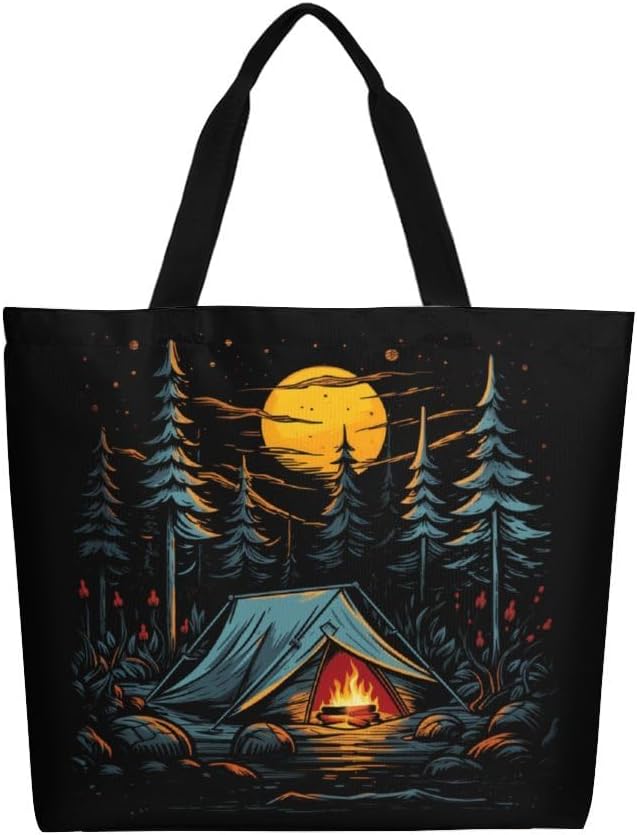 Canvas Tote Bag Large Women Casual Shoulder Bag Handbag Reusable Beach Shopping Grocery Bag For Outdoors