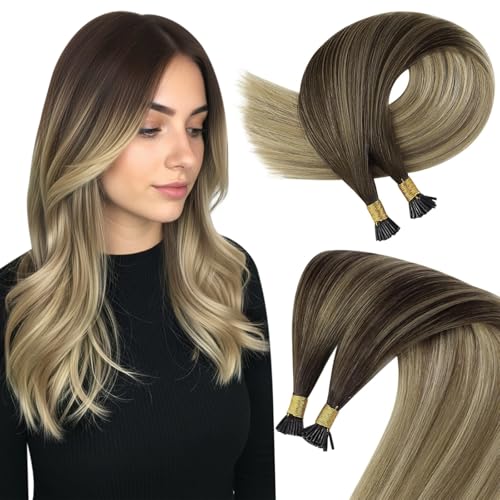 Sunny Hair I Tip Hair Extensions Human Hair 22inch Dark