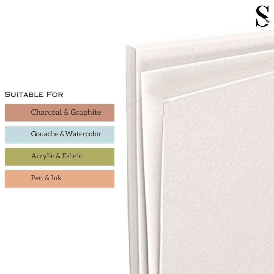 Stationerie Shop Wise Paper A5 Drawing Books | 36 White Blank Unruled Pages | Soft Cover | Plain Sketch Pad Kids, Students & Artists | Drawing Copy Sketching, Colouring & Painting, Watercolor 1
