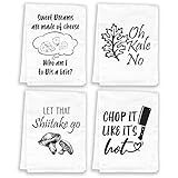 Miracu Cute Kitchen Towels, Punny Dish Towels - Funny Christmas, Housewarming Gifts for Women...