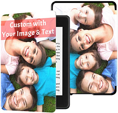 Personalised Case for Kindle Kindle Paperwhite 4 (10th Gen, 2018 Released) Custom with Your Photo and Text Gifts for Birthday Anniversary Festival Mother's Day
