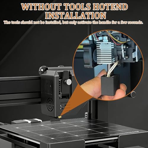 3 Stück Anycubic Kobra 3 Hotend, Kobra S1 Zubehör, Kompatibel mit Combo/Ace Pro, Hochtemperaturbeständige, 0,4mm Messingdüsen, Kompatibel mit Verschiedenen Verbrauchsmaterialien