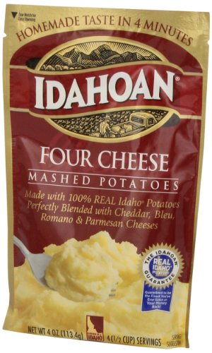Image of Idahoan Four Cheese Mashed Potatoes, 4 Oz (Pack of 2)