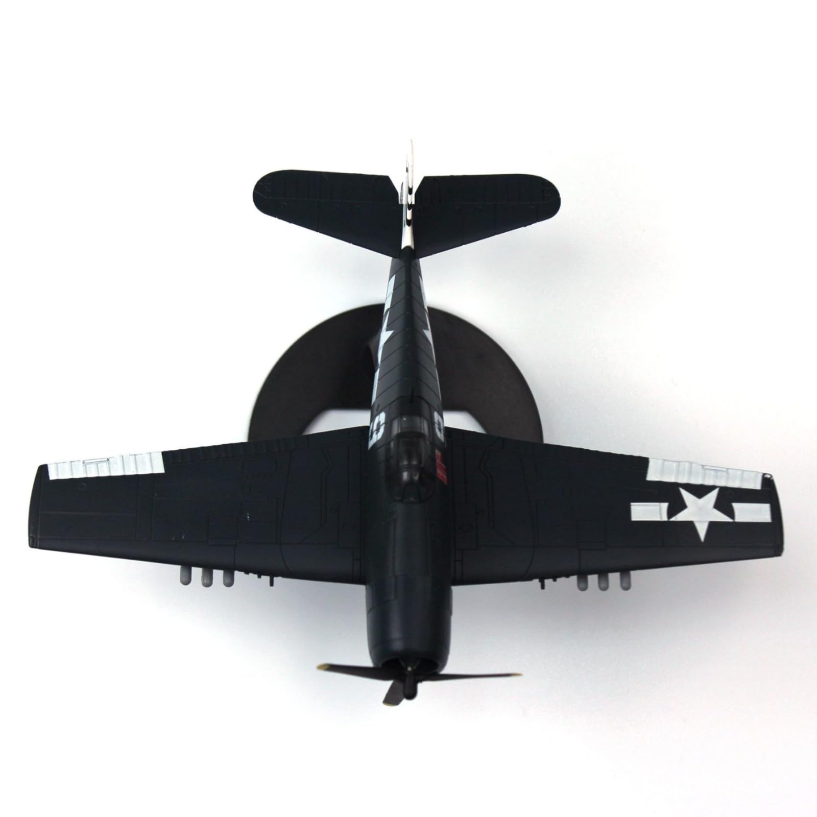 Modello Aereo F6F Aereo Bambini Modellino Aereo da Caccia Aereo da Collezione in Lega con Dettagli di Carrello E Fedele Linea Storica su Base Piatta Adatta per Scrivania Libreria Espositore