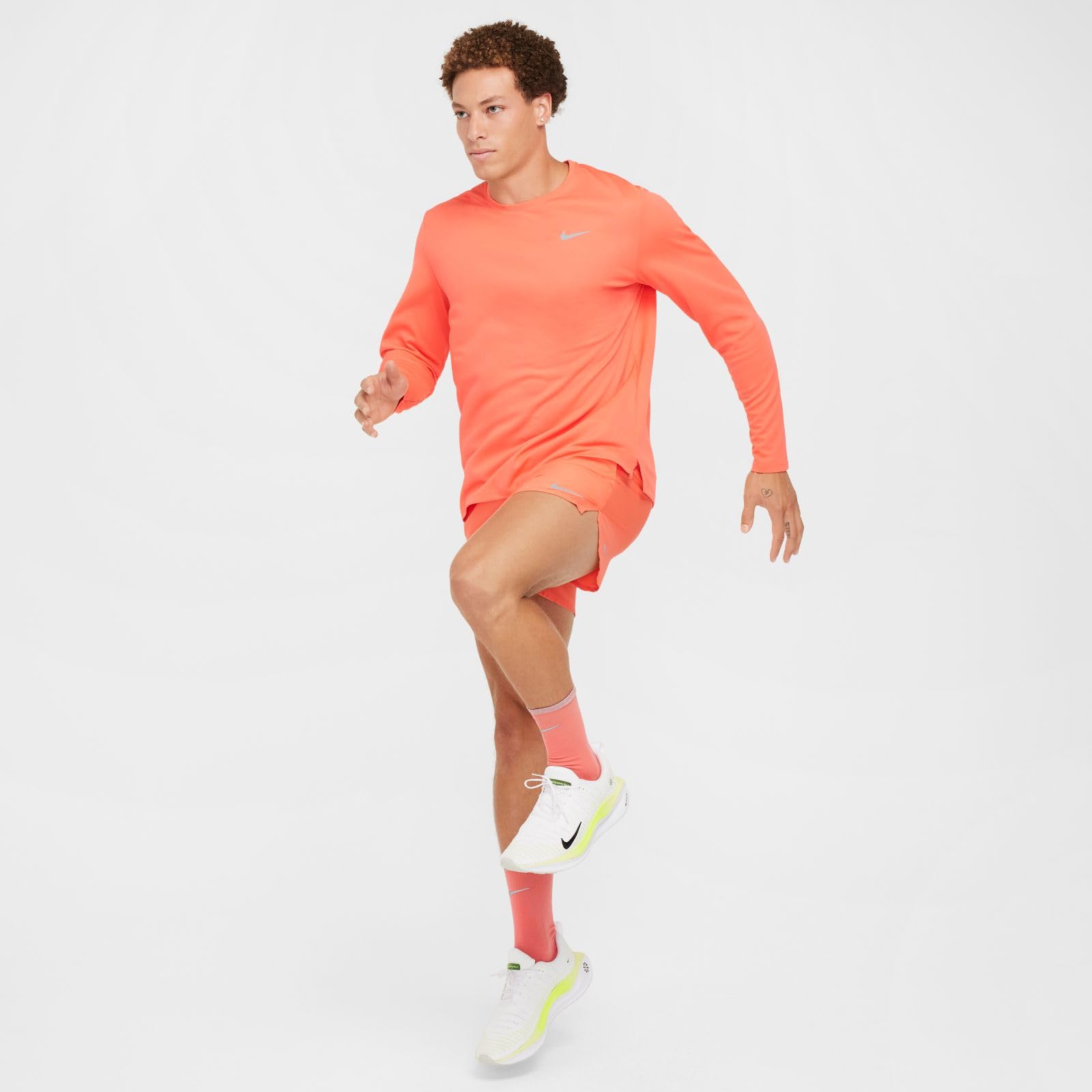 Nike Herren Miler Dri-fit Uv Long-Sleeve Running T-Shirt (1er Pack)