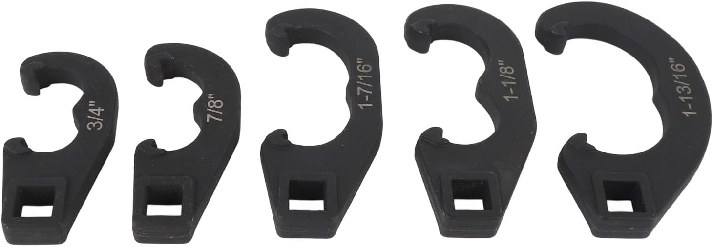 5Pcs Tie Rod Arm Adjusting Tool Set, Steering Tie Rod End Adjusting Sleeves Adjustment Tool Kit, Metal High Flexibility Effortless Use Tie Rod Adjusting Tool