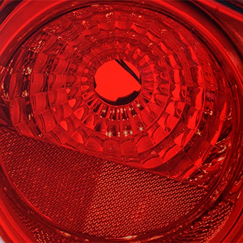 Akkon - Fits 2011 2012 2013 2014 2015 Chevy Cruze 2016 Cruze Limited Chrome Red Outer Tail Lamp Brake Light Driver Left Side #TOP2