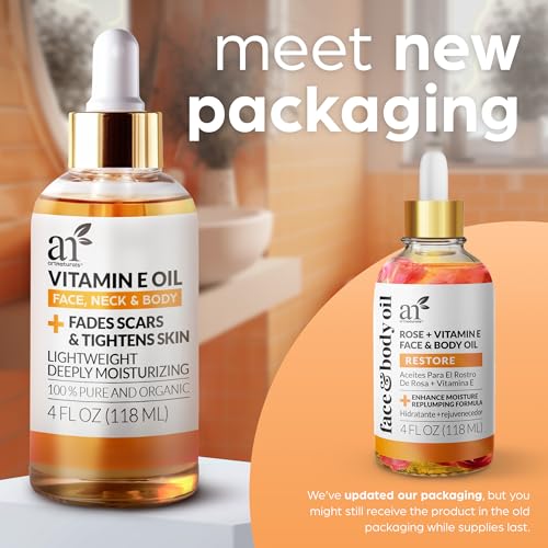 Artnaturals Face & Body Vitamin E Bio Oil 4.0Oz + Gua Sha Facial Tools Set thumb #1
