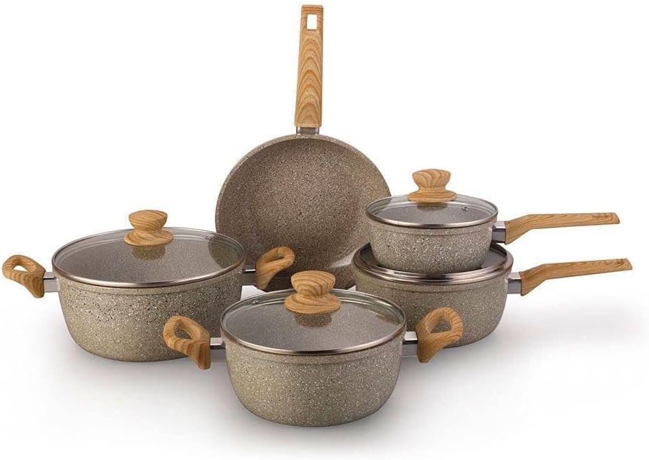 Melhores Panelas Antiaderentes (2025): Top 7 Jogos que Valem a Pena 7 Oster Jogo de Panelas 5 Peças com Revestimento Cerâmico Antiaderente e Fundo Compatível com Indução