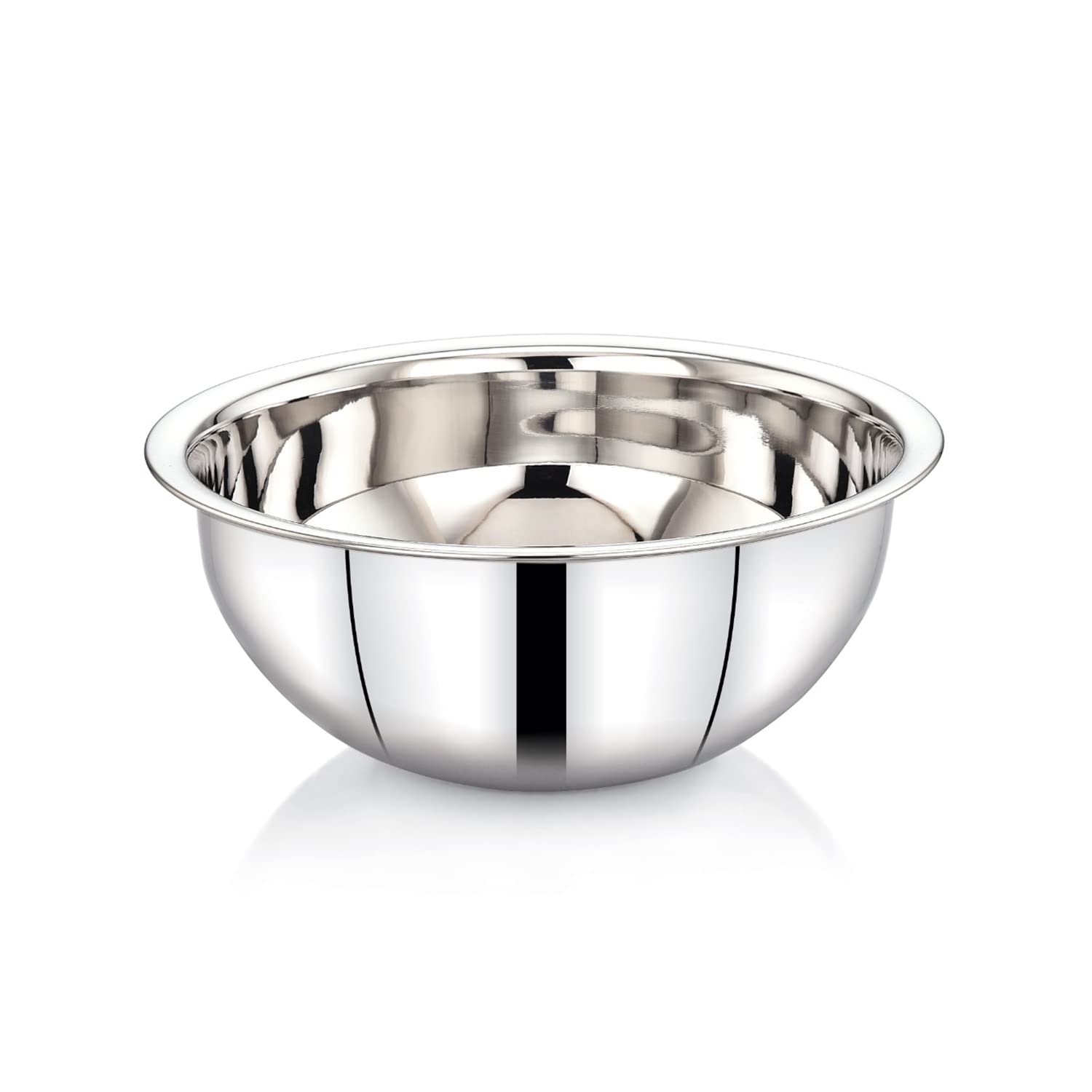 Royalford 28 CM Mixing Bowl- RF11544 Premium-Quality Stainless Steel Bowl, Suitable for Whipping Batters and Cream, Silver