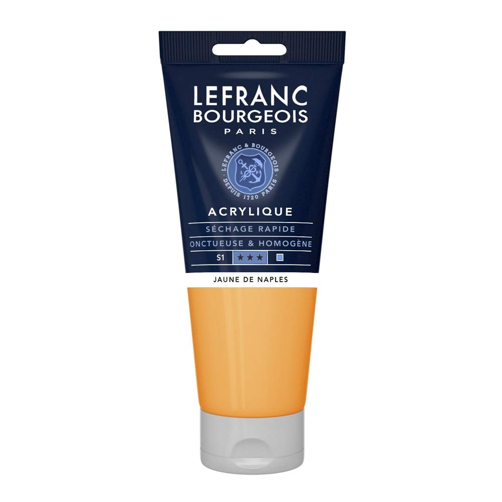 Lefranc Bourgeois, Acrylic Paint, Naples Yellow, 200 ml (1er Pack)