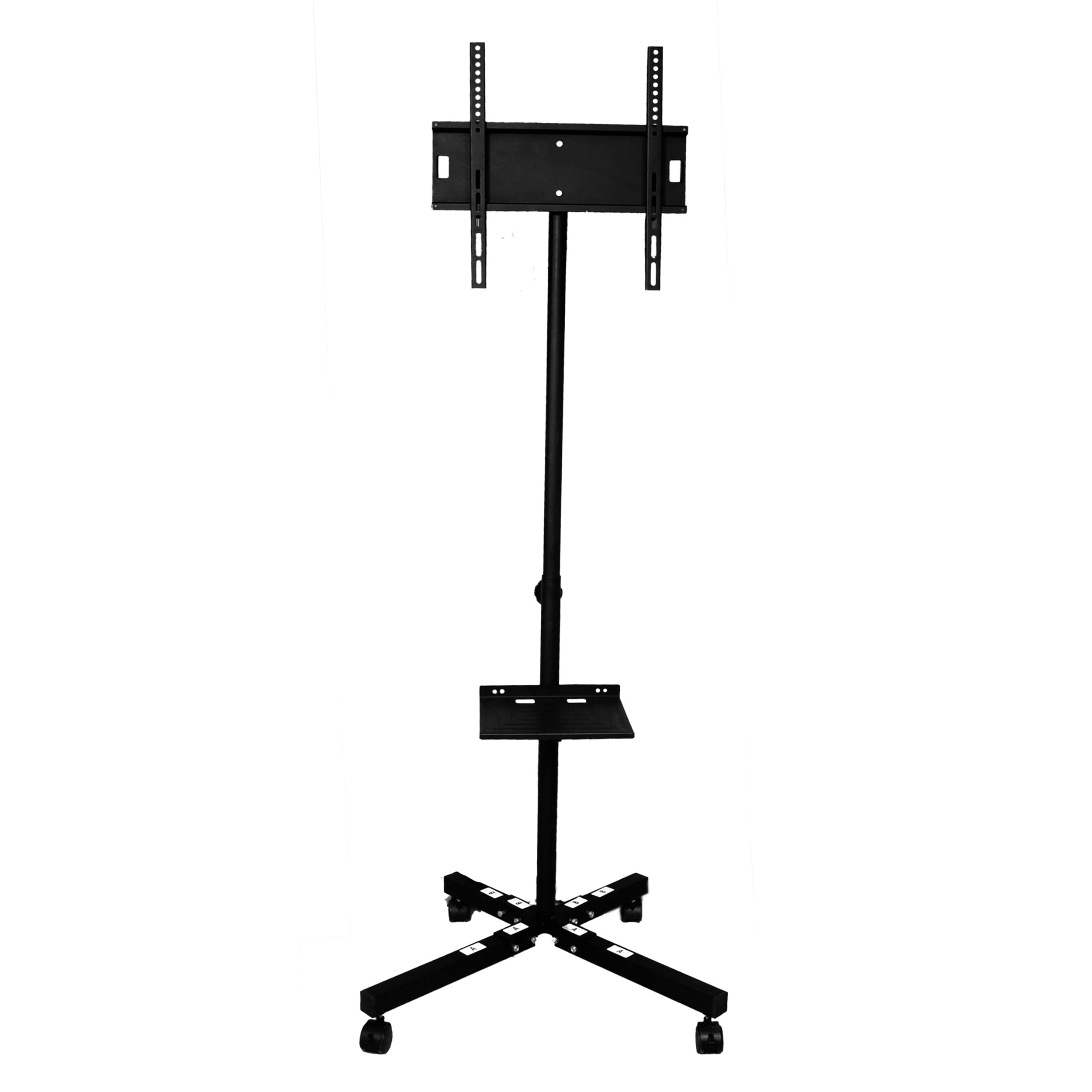 Unico Adjustable Single Pipe Floor TV Stand Metal Black Powder Coated, Trolley Stand with Wheels, Full Motion Floor Mount (B0C5TNVZPN) Amazon Price History, Amazon Price Tracker
