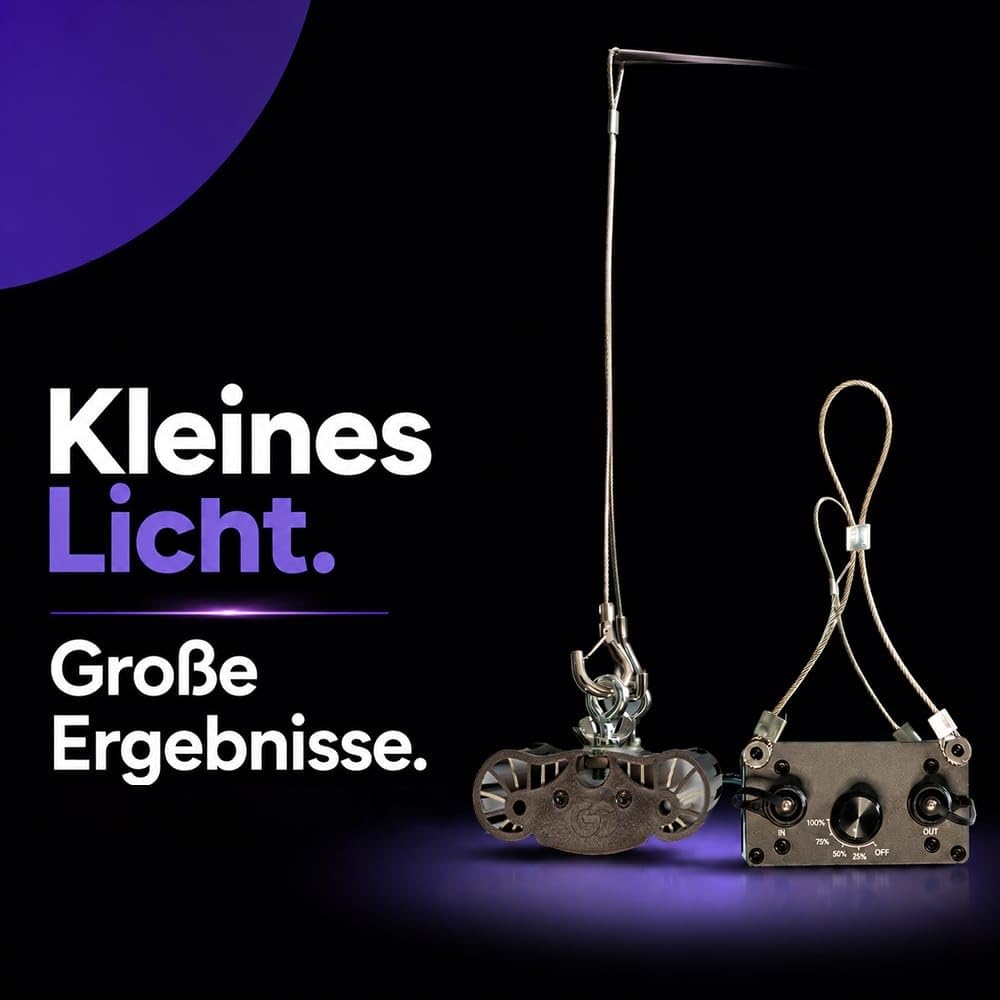 Greenception GCx-2solo PWR 80W LED Pflanzenlampe, Vollspektrum Pflanzenlicht mit UV & IR, Dimmbares Indoor Pflanzenlicht für Wachstum, Blüte und Terpenproduktion