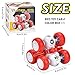 CDDZSW 6 Rounds Inertia 360° Rotating Stunt Car Toys 3-6 Year Old Kids Pull Back Truck for Toddler Boys for Ages 3 4 5 6,Push and Go Vehicle for Kids 3-5 Year Old Christmas Birthday Present(Red)