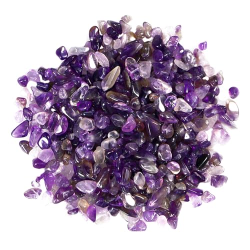 Image of BESTonZON Aquarium, Purple Stone Gravel Pebbles Tank for Fish Decoration Irregular Decorative and Embellish Fancy-themed with Edge-free Terrariums Flower Pots Surroundings