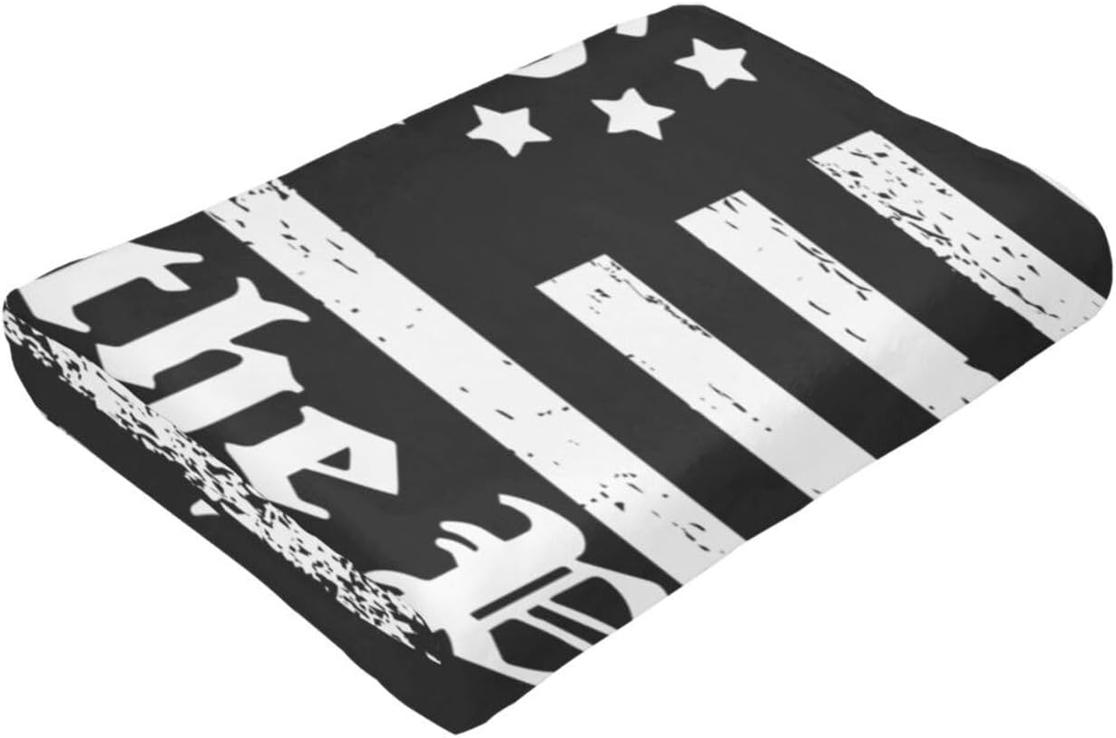 We The People 1776 American Flag Throw Blanket for Couch Bed Sofa Blankets Warm Soft Cozy Flannel Blanket 60"x50"