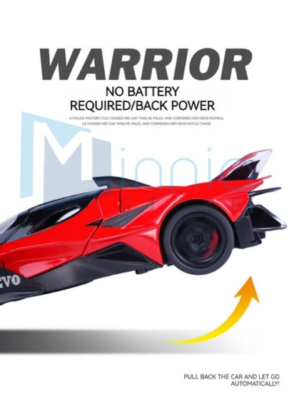 Image of Apollo Project EVO 1:32 Model Car with Box, Zinc Alloy Pull Back Toy car with Sound and Light for Kids Boy Girl Gift [Colors as Per Stock] (Apollo Project EVO 1:32)