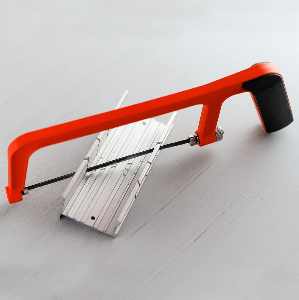 Dekton 150mm Junior Hacksaw With Mitre Block- Heavy Duty Aluminium Frame And Mitre Block, Black/Red, 150 mm - Image 3