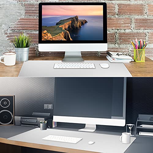 Image of Large Gaming Mouse Pad with Stitched Edges,[27.5x11.8In] Extended Mouse Pad with Non-Slip Natural Rubber Base for Gamer /Desktop /Office /Home (70x30 Greyus)