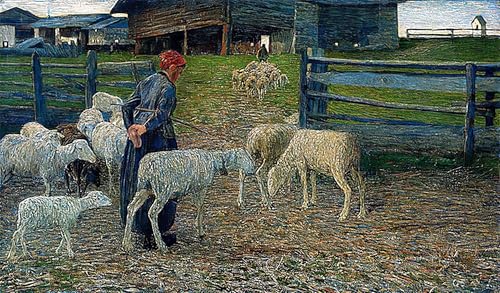 Cuadro pintura murales decor Segantini para llenar de calidez y arte tu hogar
