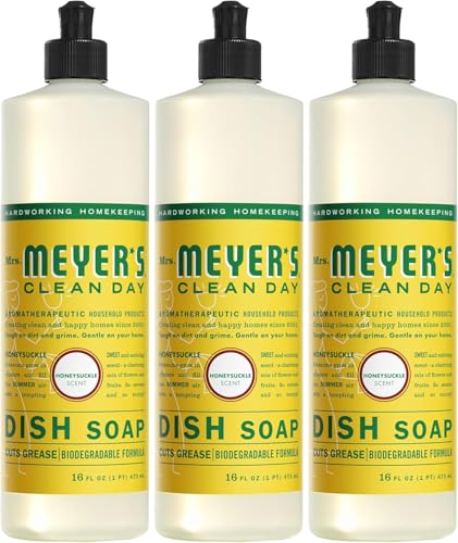 MRS. MEYER'S CLEAN DAY Liquid Dish Soap,...