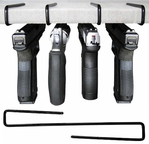 Ultimate Arms Gear Universal Revolver Pistol Gun Handgun Firearm Storage Shelf Rack Stand Holder Barrel Mount