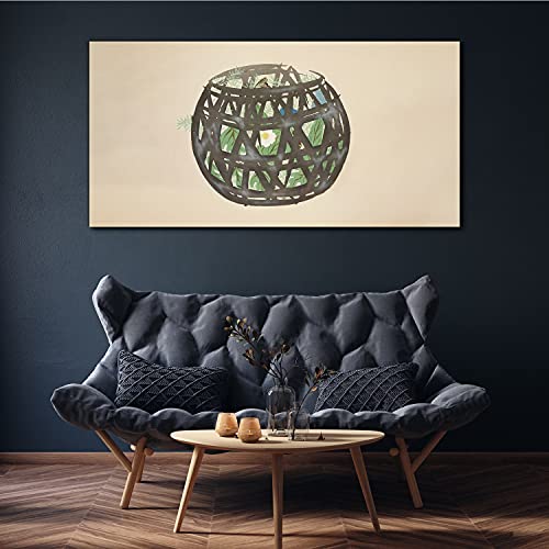 Tableau d'intérieur fleurs 140x70cm de qualité premium