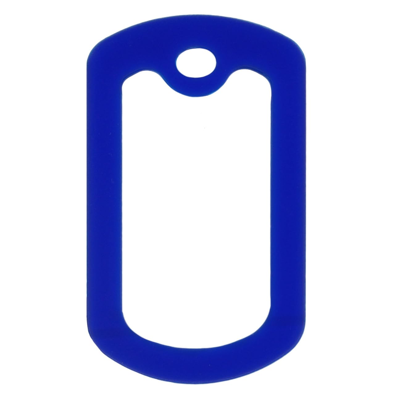 PinMart Blue Military Dog Tags Silencers - Engraved Dog Tag Holder - Silicone Case to Reduce Noise - Military ID Protector to Prevent Noise and