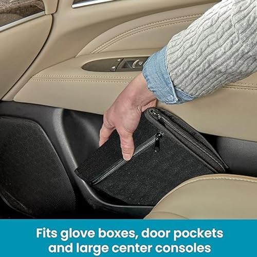 Vehicle Folder Document Folder, Car Glove Compartment Organizer Multipurpose Soft Registration Pouch Wallet Center Console Storage Box Pouch Cards