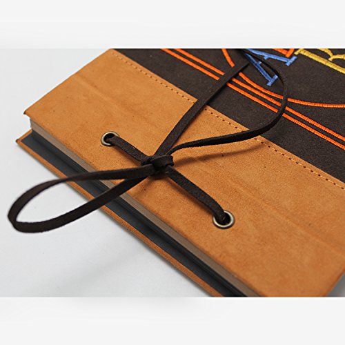 Xytmy Embroidered Cover Our Adventure Book,Hand Made Retro Photo Album,Diy Scrapbook,Wedding Photo Album,Guest Book,Baby Photo Album,With Bonus Gift Box And Abundant Diy Accessories #TOP3