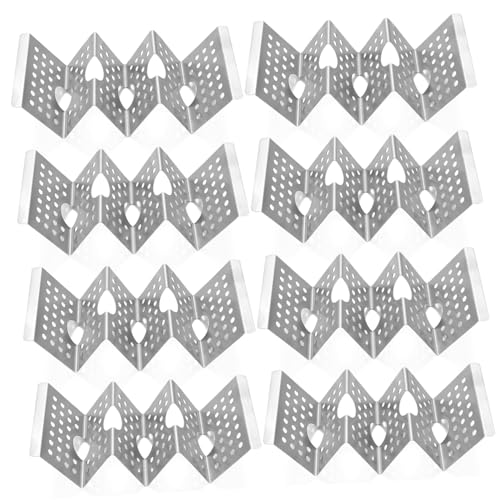 Unomor Metal Taco Holder Plate 8-piece Stainless Steel Taco Racks Tacos Burritos Tortillas Holder Stands for Restaurant Family Gatherings