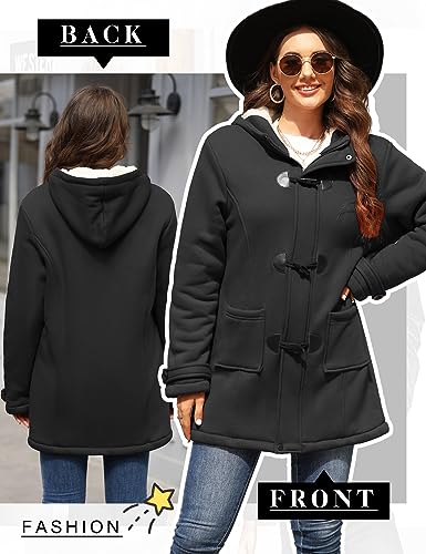 Damen Mantel Nadeer Plüsch Jacke Trenchcoat für Winter