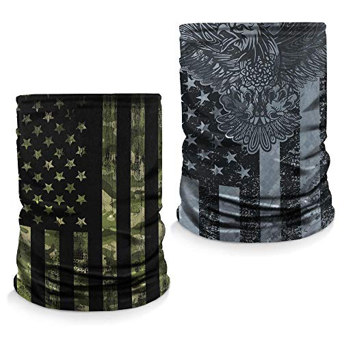 Neck Gaiter Face Mask Scarf - Proudly Made in The USA. Sun