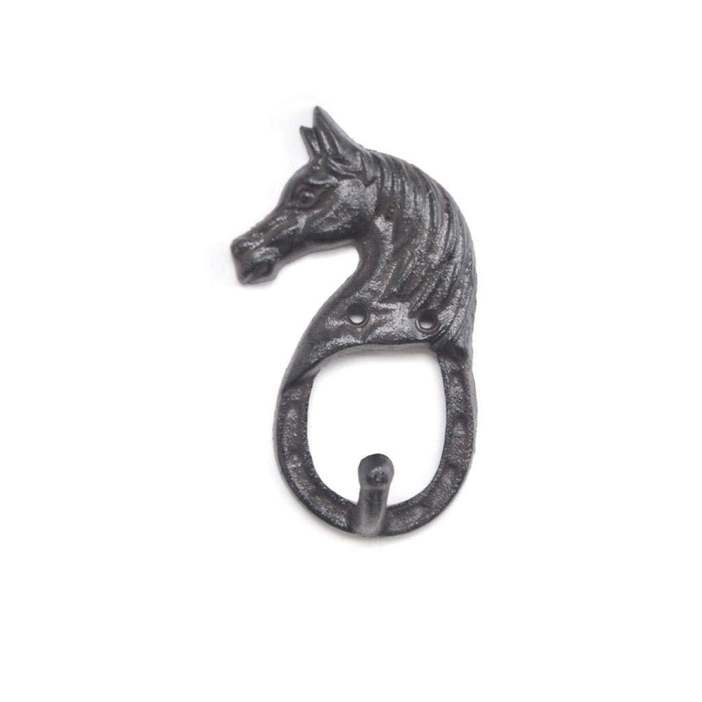 DXTFDHB 2 Pack Of Key Holder, Key Hanger For Organized Hanging Horse-shaped Design- Save Time Key Rack - Cast Iron(B)