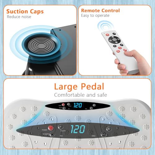 User Exercising with Damkee Vibrating Plate
